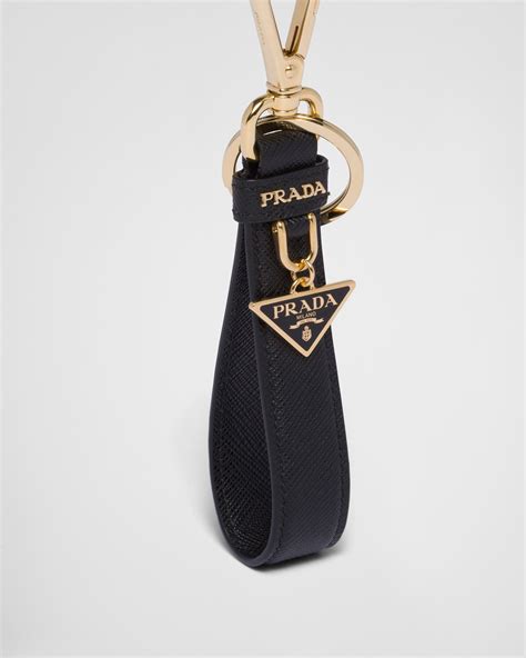 prada keychain letter|Prada saffiano keychain.